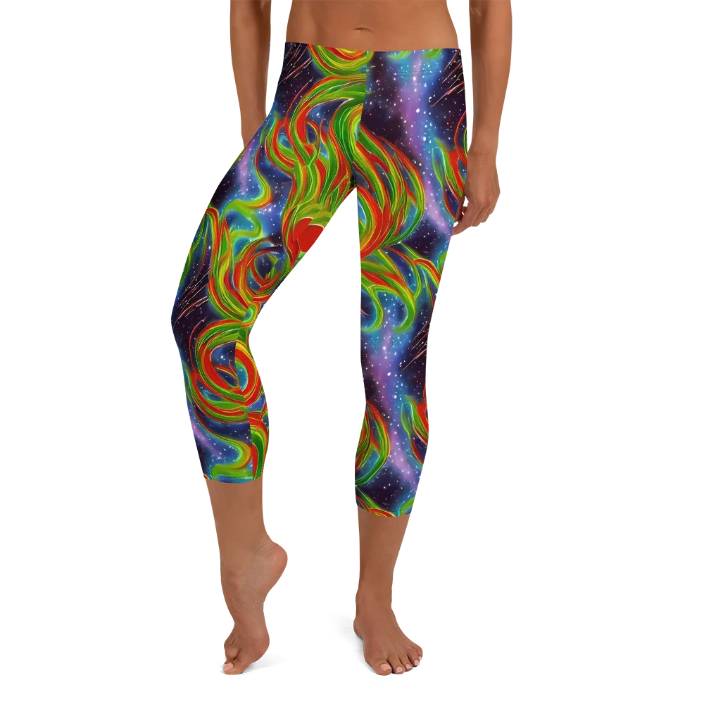 Nova Garden on Capri Leggings — Front