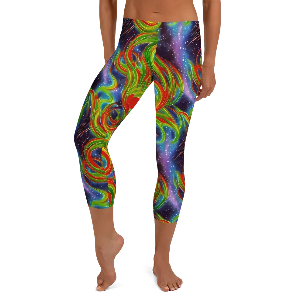 Nova Garden on Capri Leggings — Front