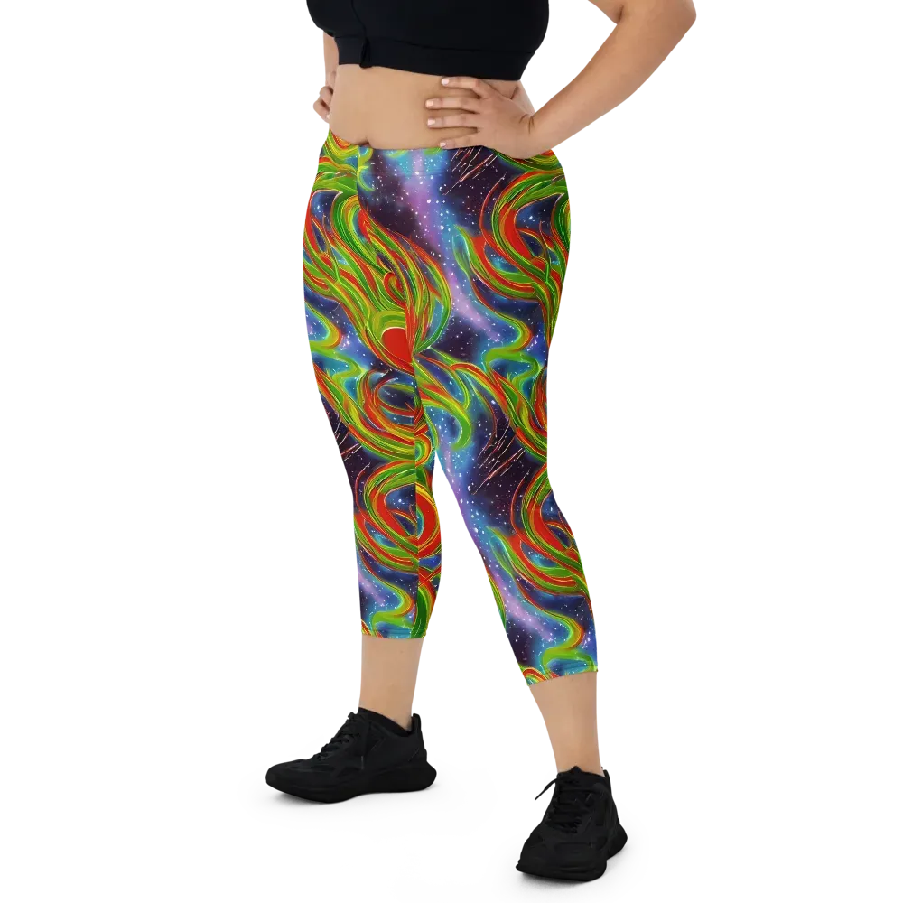 Nova Garden on Capri Leggings — Front