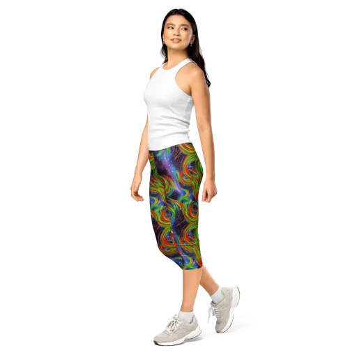 Nova Garden on a Capri Leggings
