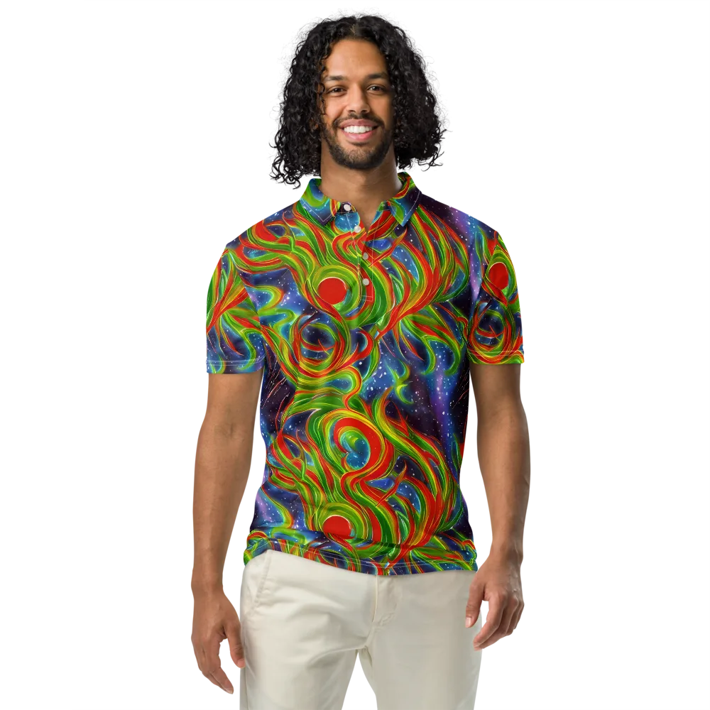Nova Garden on Men's Slim Fit Polo Shirt — Front
