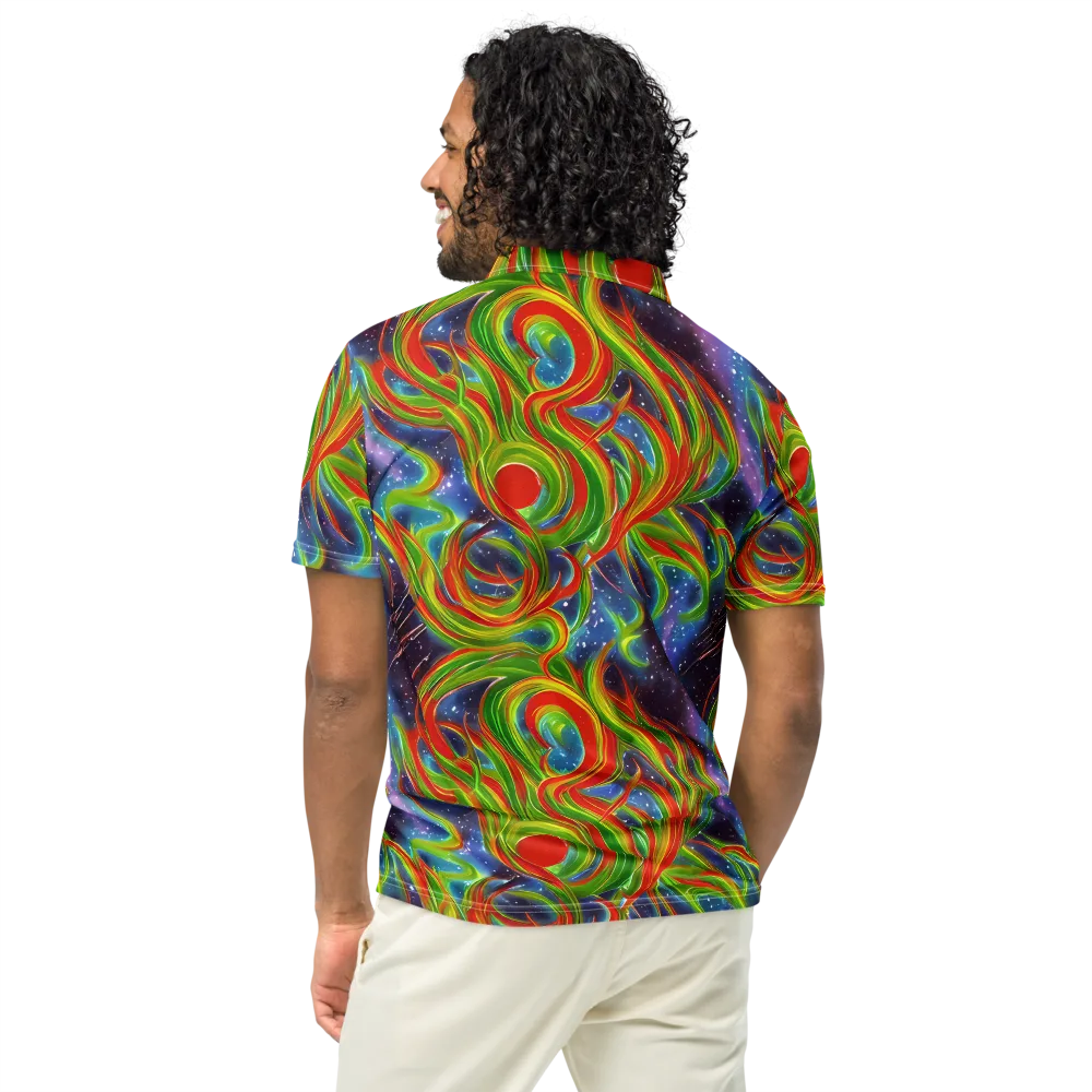 Nova Garden on Men's Slim Fit Polo Shirt — Back