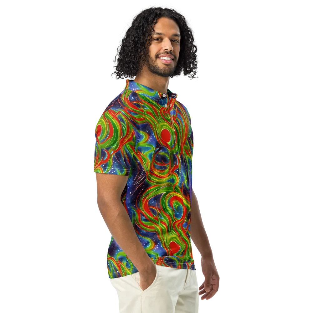 Nova Garden on Men's Slim Fit Polo Shirt — Right Front