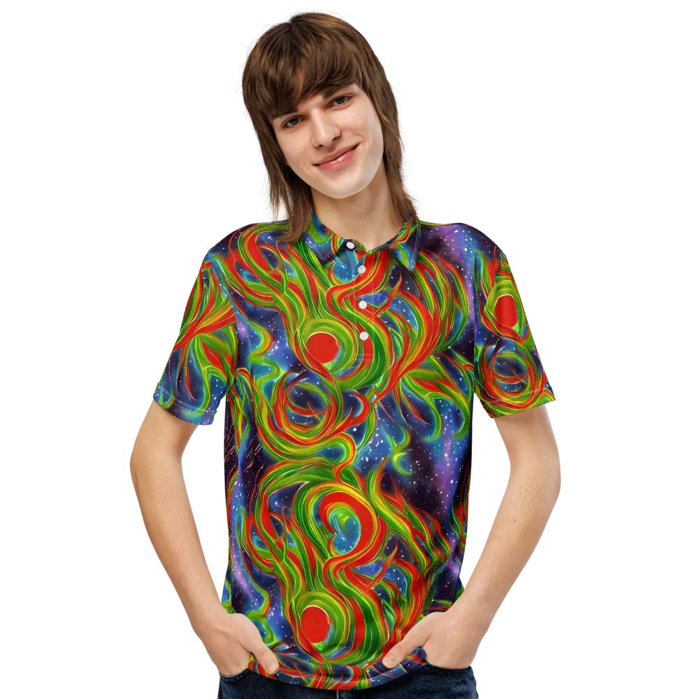 Nova Garden on Men's Slim Fit Polo Shirt — Front