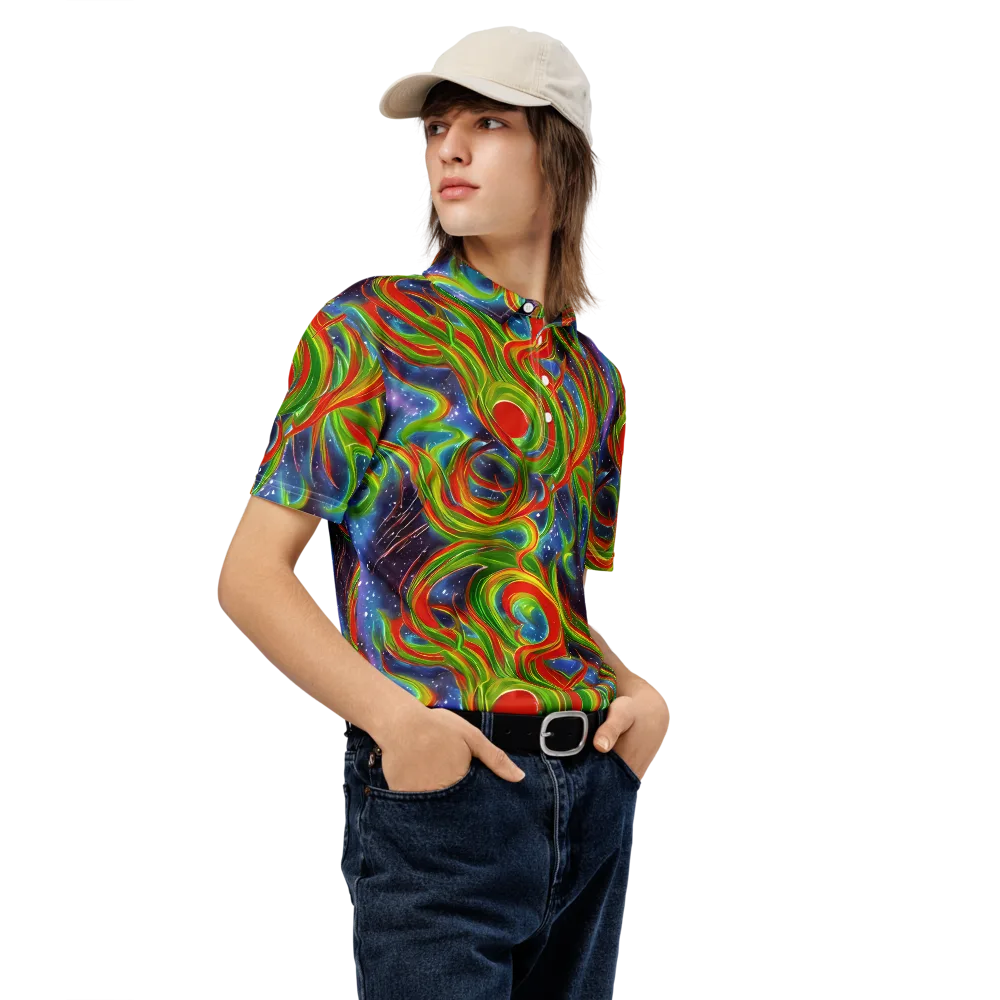 Nova Garden on Men's Slim Fit Polo Shirt — Right Front