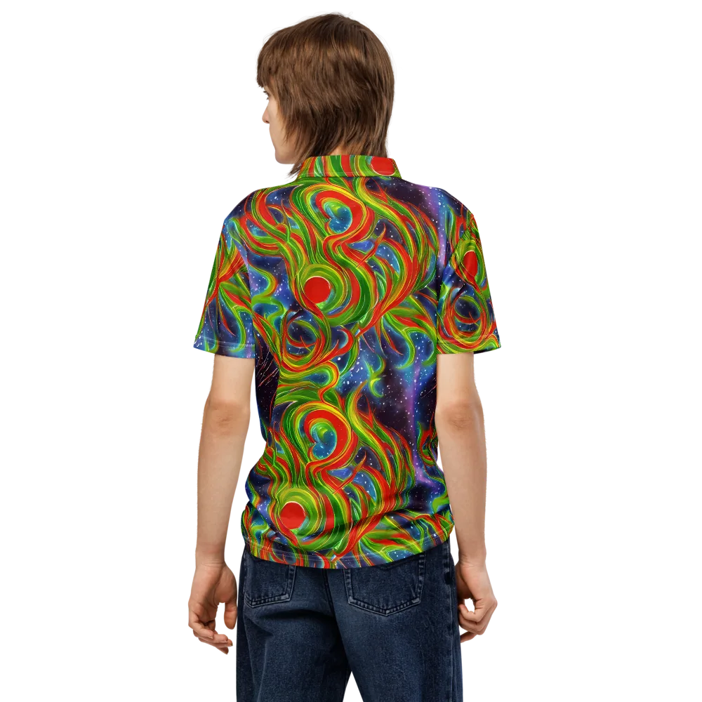 Nova Garden on Men's Slim Fit Polo Shirt — Back