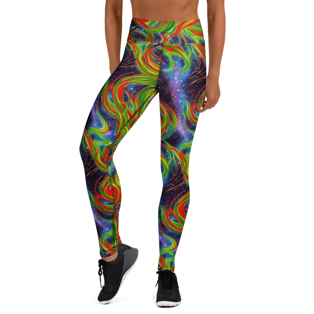 Nova Garden on Yoga Leggings — Front