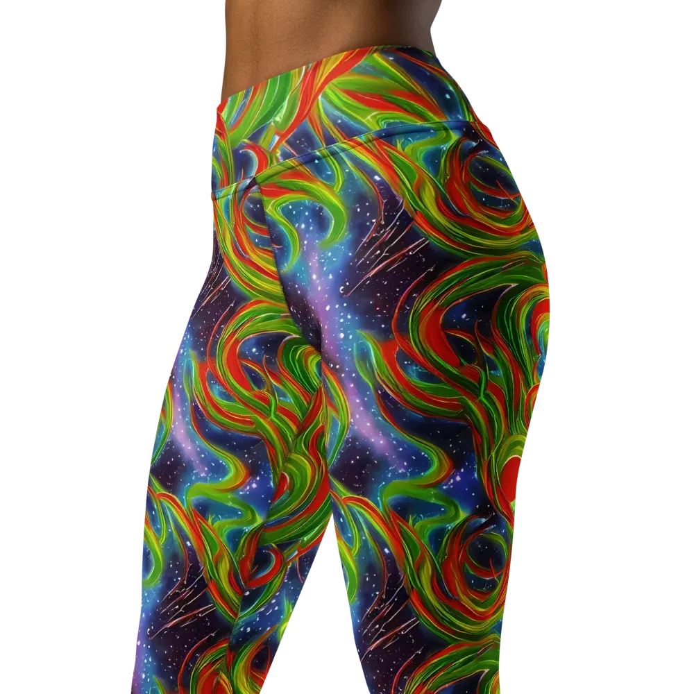 Nova Garden on Yoga Leggings — Left Front