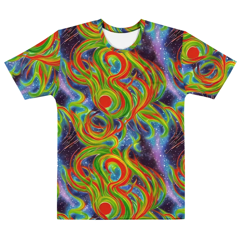 Nova Garden on Men's Cotton Crew Neck T-Shirt — Front