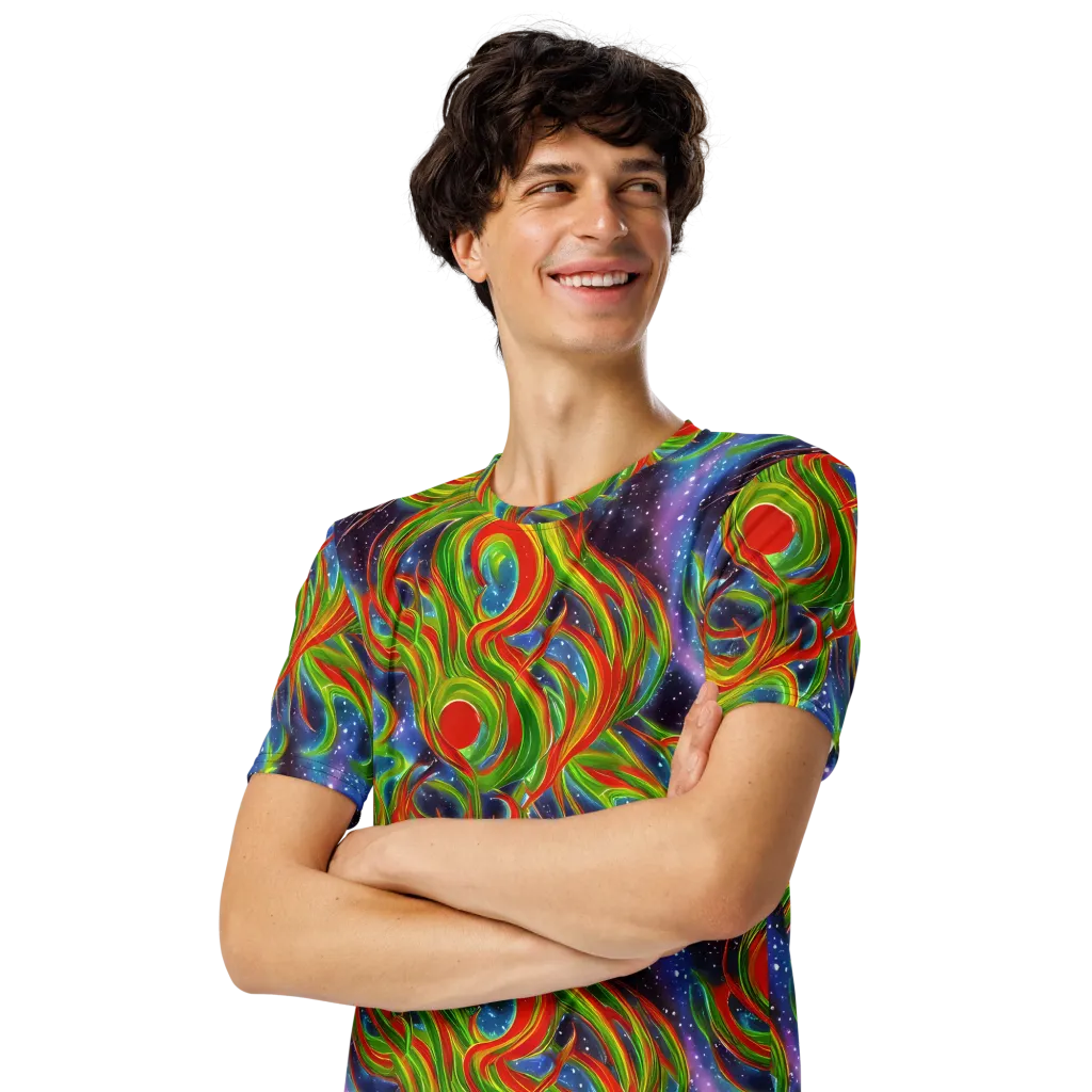Nova Garden on Men's Crew Neck T-Shirt — Left Front
