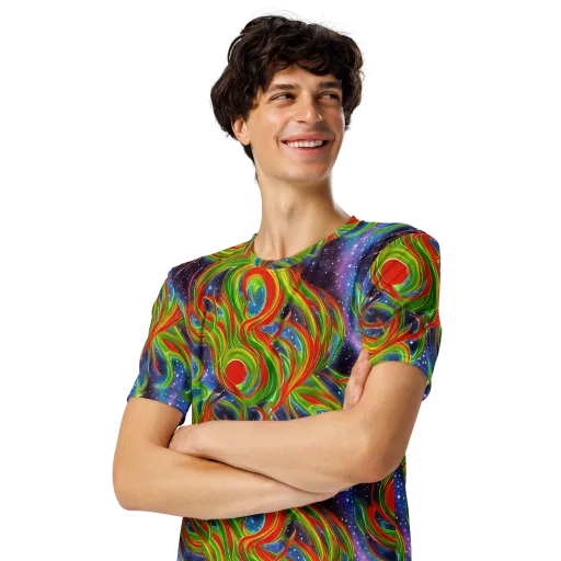 Nova Garden on a Men's Crew Neck T-Shirt