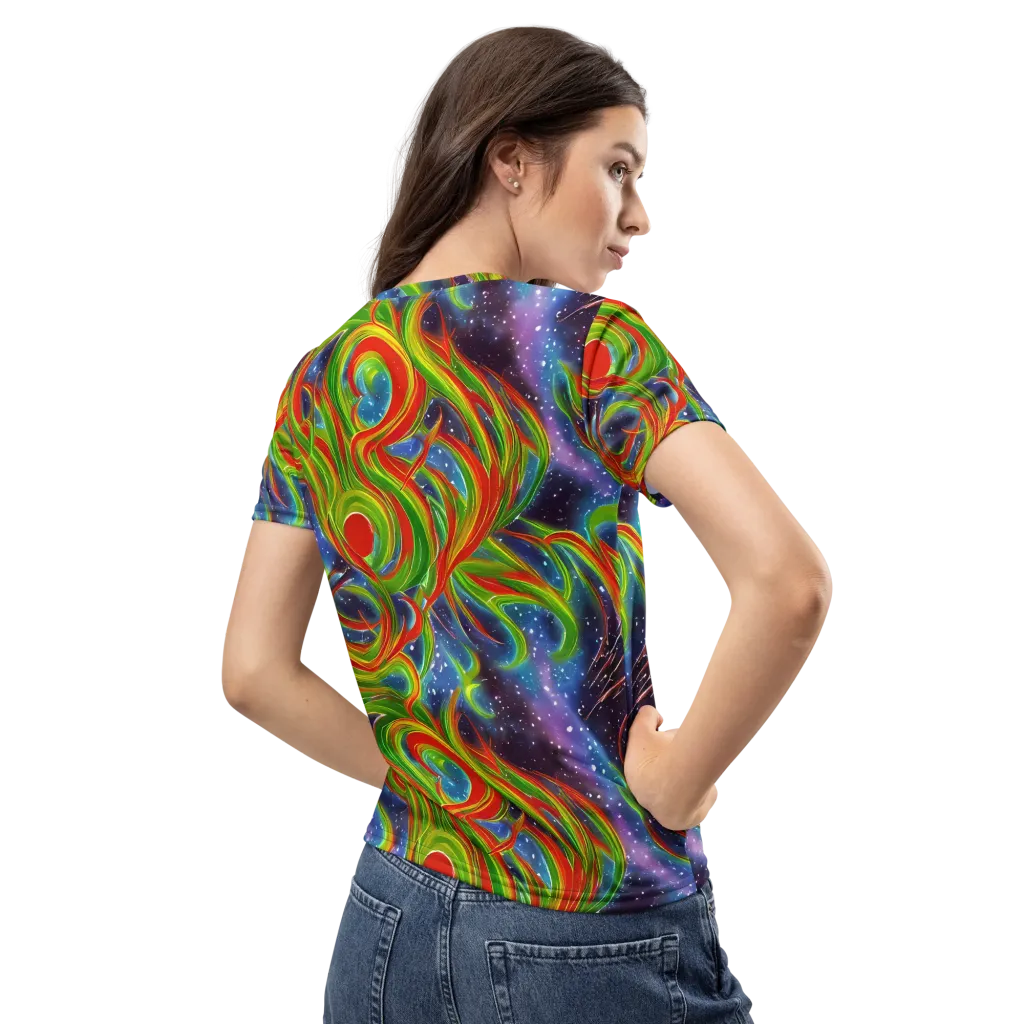 Nova Garden on Women's Crew Neck T-Shirt — Back