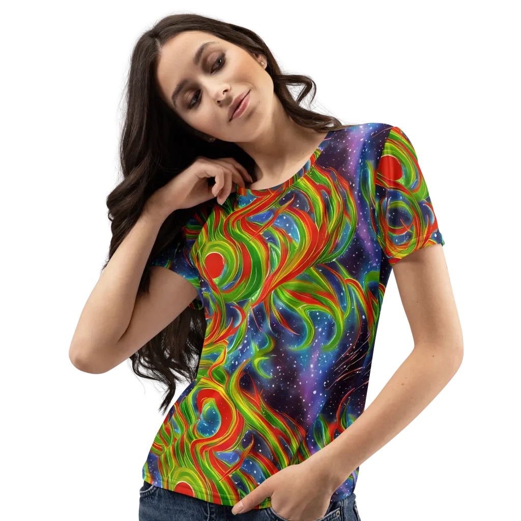 Nova Garden on Women's Crew Neck T-Shirt — Left Front