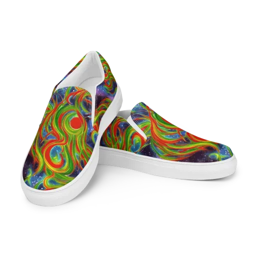 Nova Garden on a Men's Slip-On Canvas Shoes