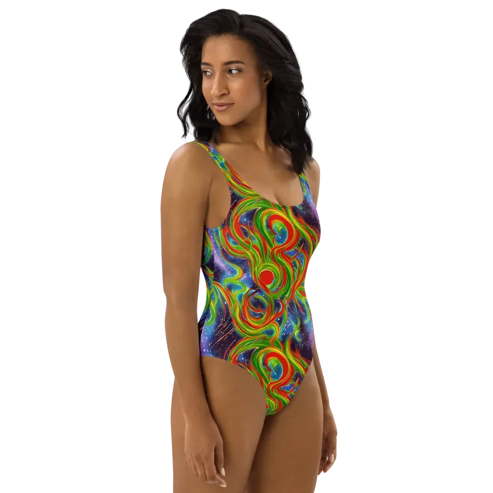 Nova Garden on One-Piece Swimsuit — Right