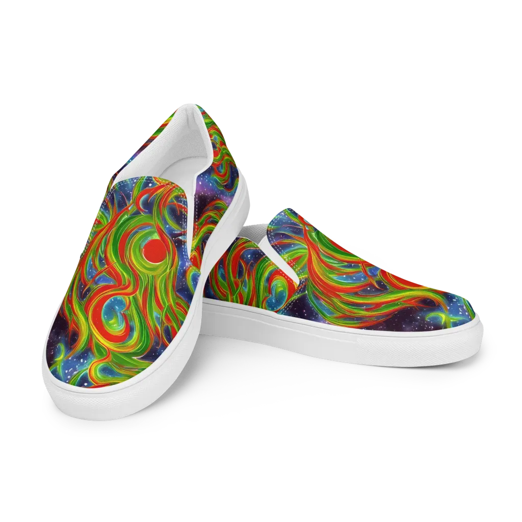 Nova Garden on Women's Slip-On Canvas Shoes — Left Front