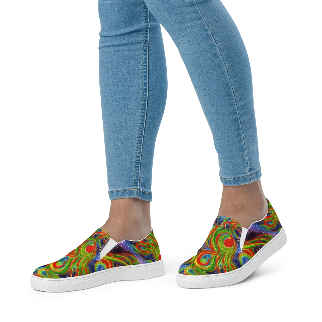 Nova Garden on Women's Slip-On Canvas Shoes — Front