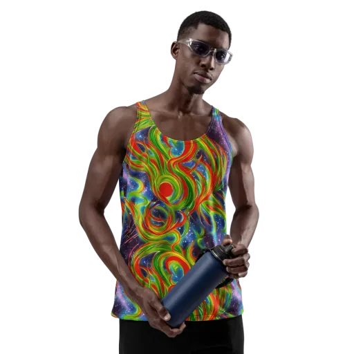 Nova Garden on a Men's Tank Top