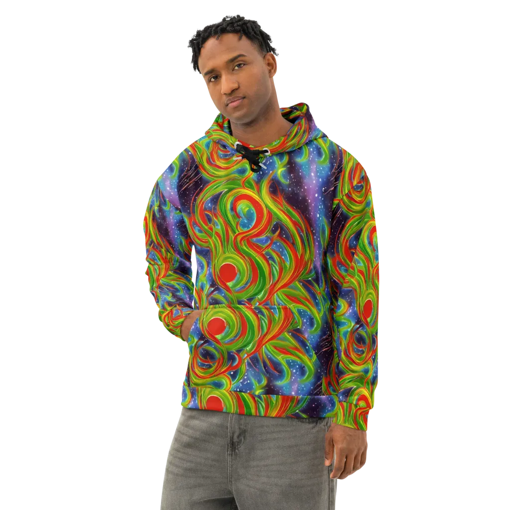 Nova Garden on Cotton Hoodie — Left Front