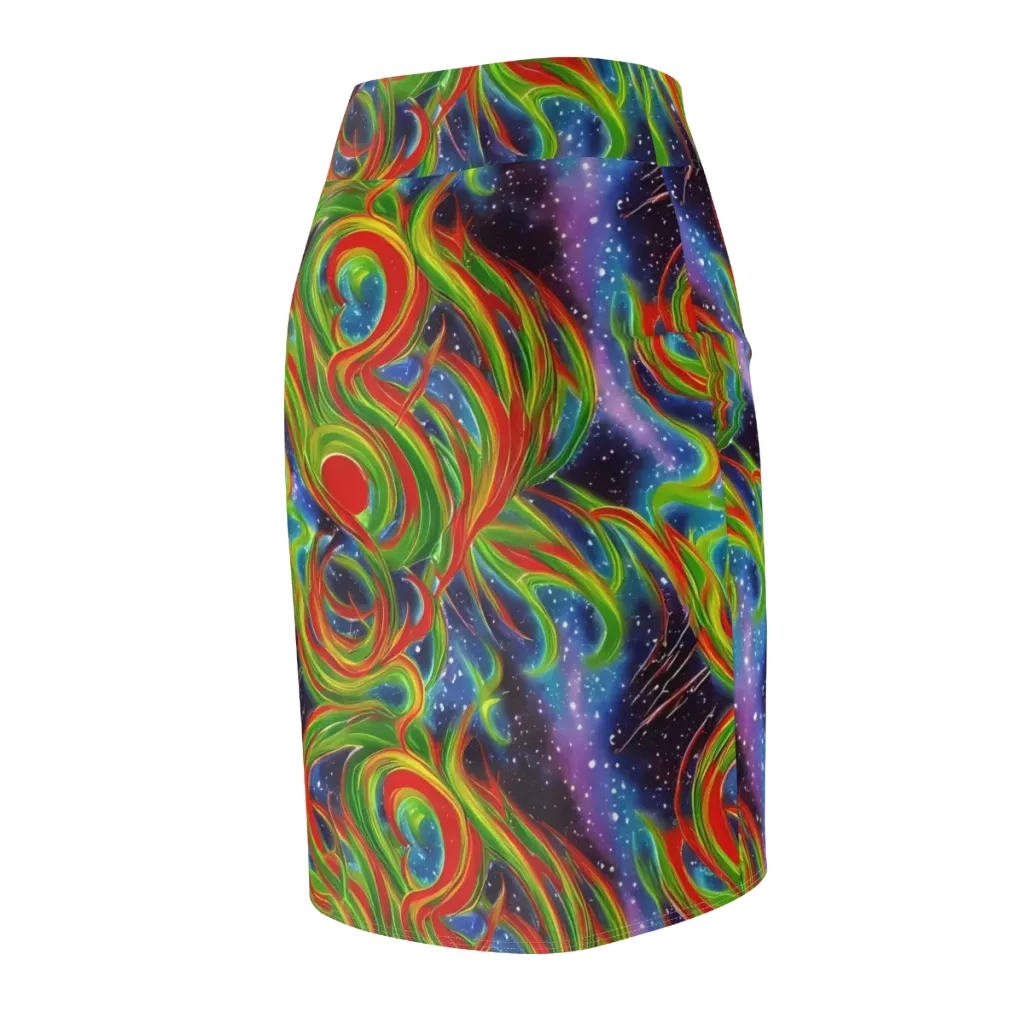 Nova Garden on Pencil Skirt — Back Side
