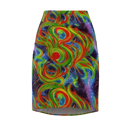 Nova Garden on a Pencil Skirt
