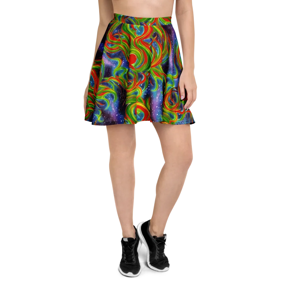 Nova Garden on Skater Skirt — Front