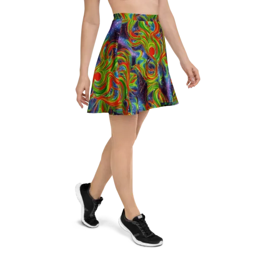 Nova Garden on a Skater Skirt