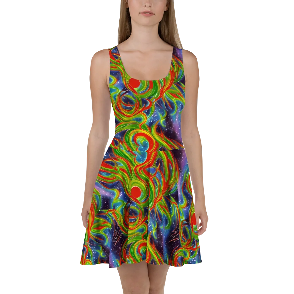 Nova Garden on Skater Dress — Front