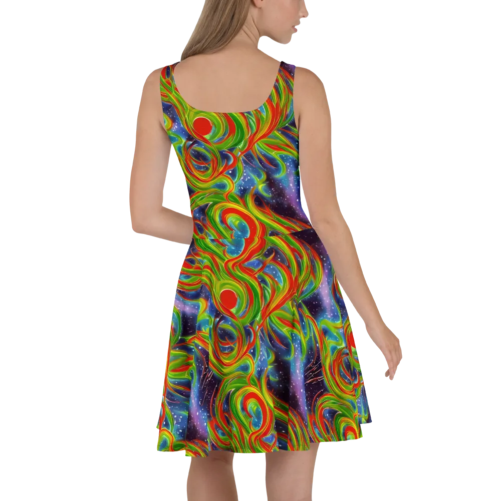 Nova Garden on Skater Dress — Back