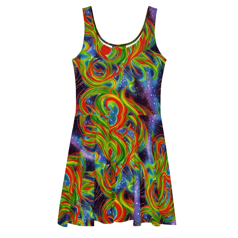 Nova Garden on Skater Dress — Front