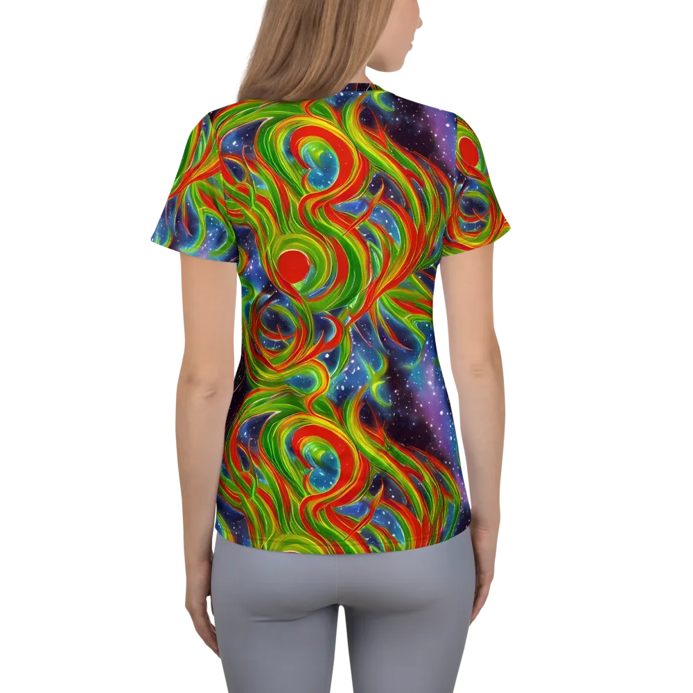 Nova Garden on Women's Athletic T-Shirt — Back