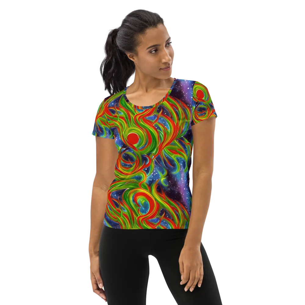 Nova Garden on Women's Athletic T-Shirt — Front