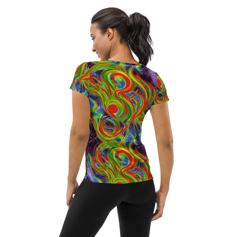 Nova Garden on Women's Athletic T-Shirt — Back