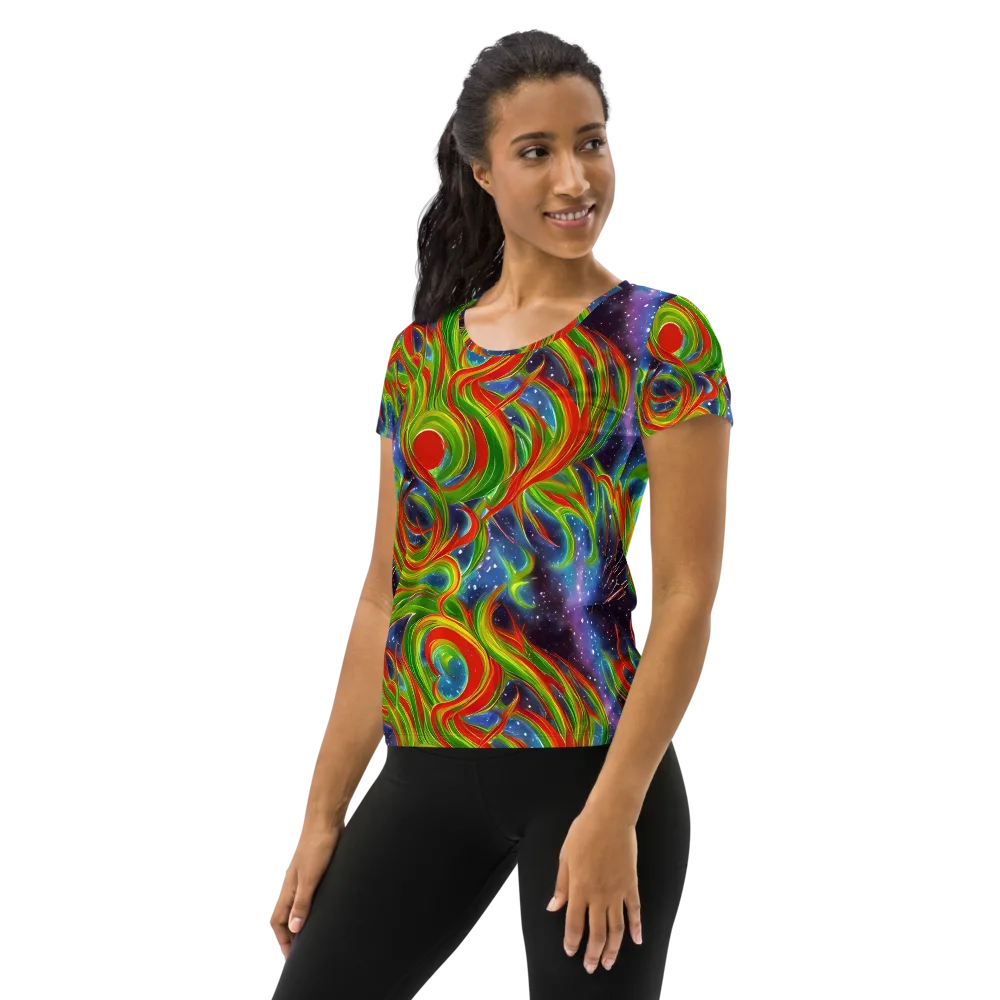 Nova Garden on Women's Athletic T-Shirt — Left
