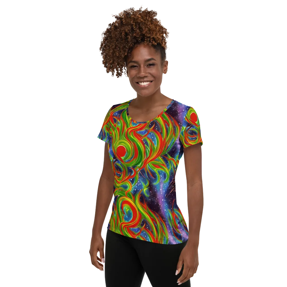 Nova Garden on Women's Athletic T-Shirt — Left