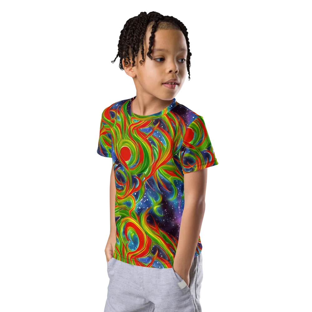 Nova Garden on Kids Crew Neck T-Shirt — Left Front