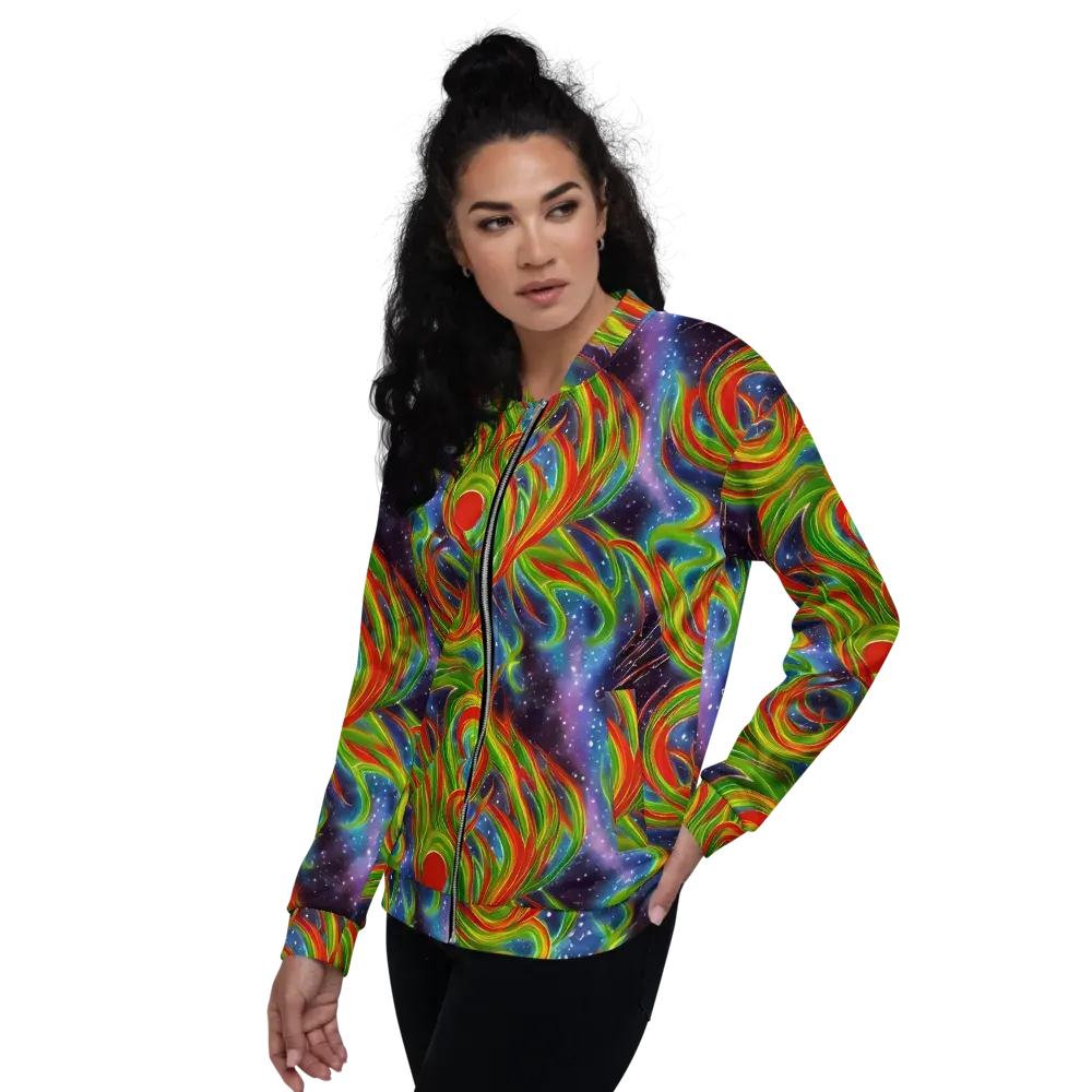 Nova Garden on Bomber Jacket — Left