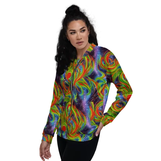 Nova Garden on a Bomber Jacket