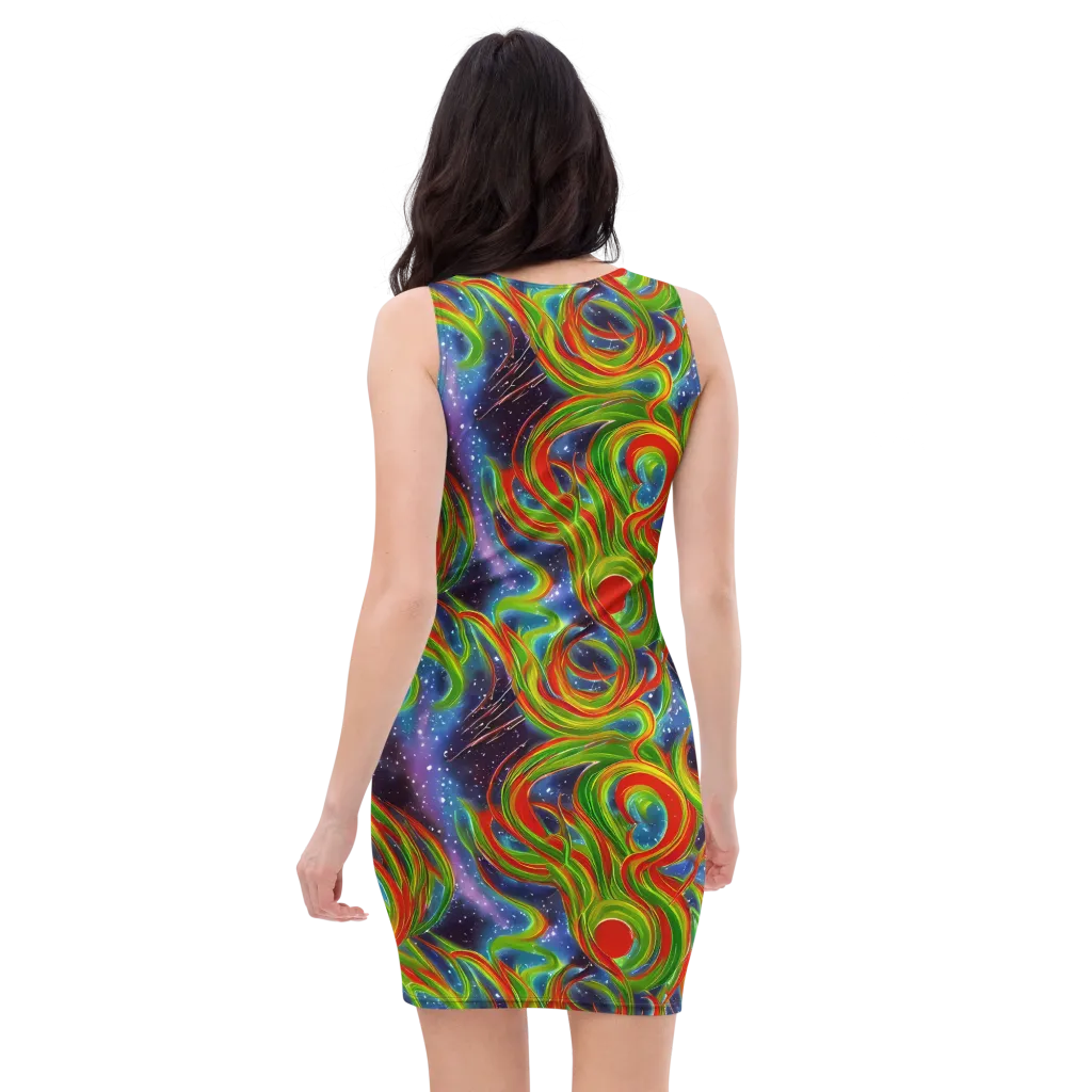 Nova Garden on Bodycon Dress — Back