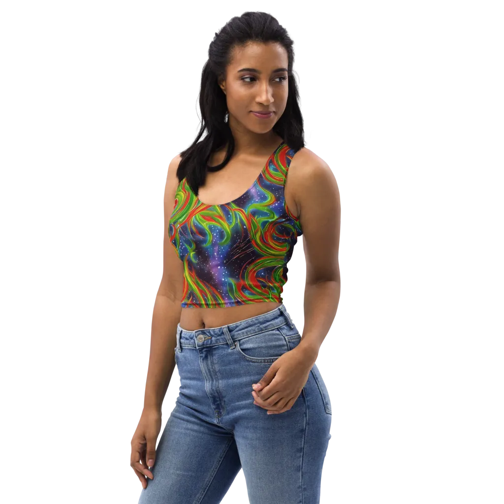 Nova Garden on Crop Top — Left Front