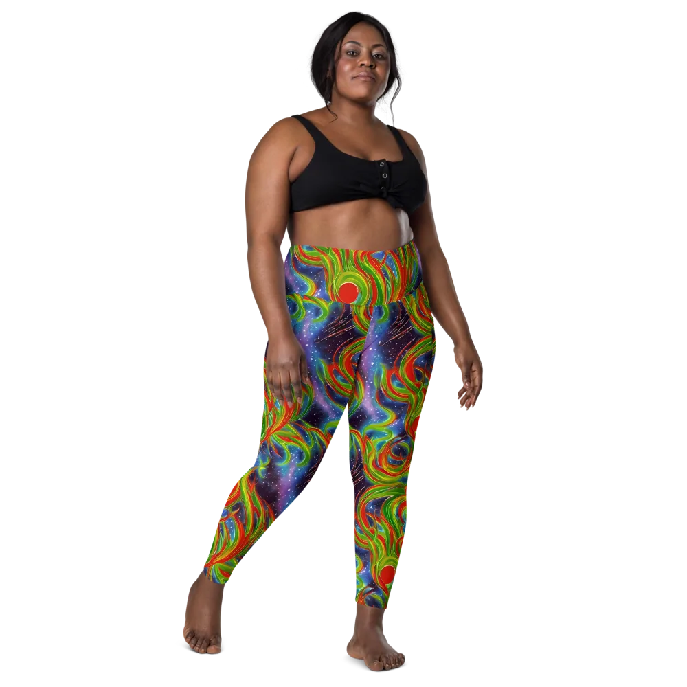 Nova Garden on Leggings with Pockets — Front