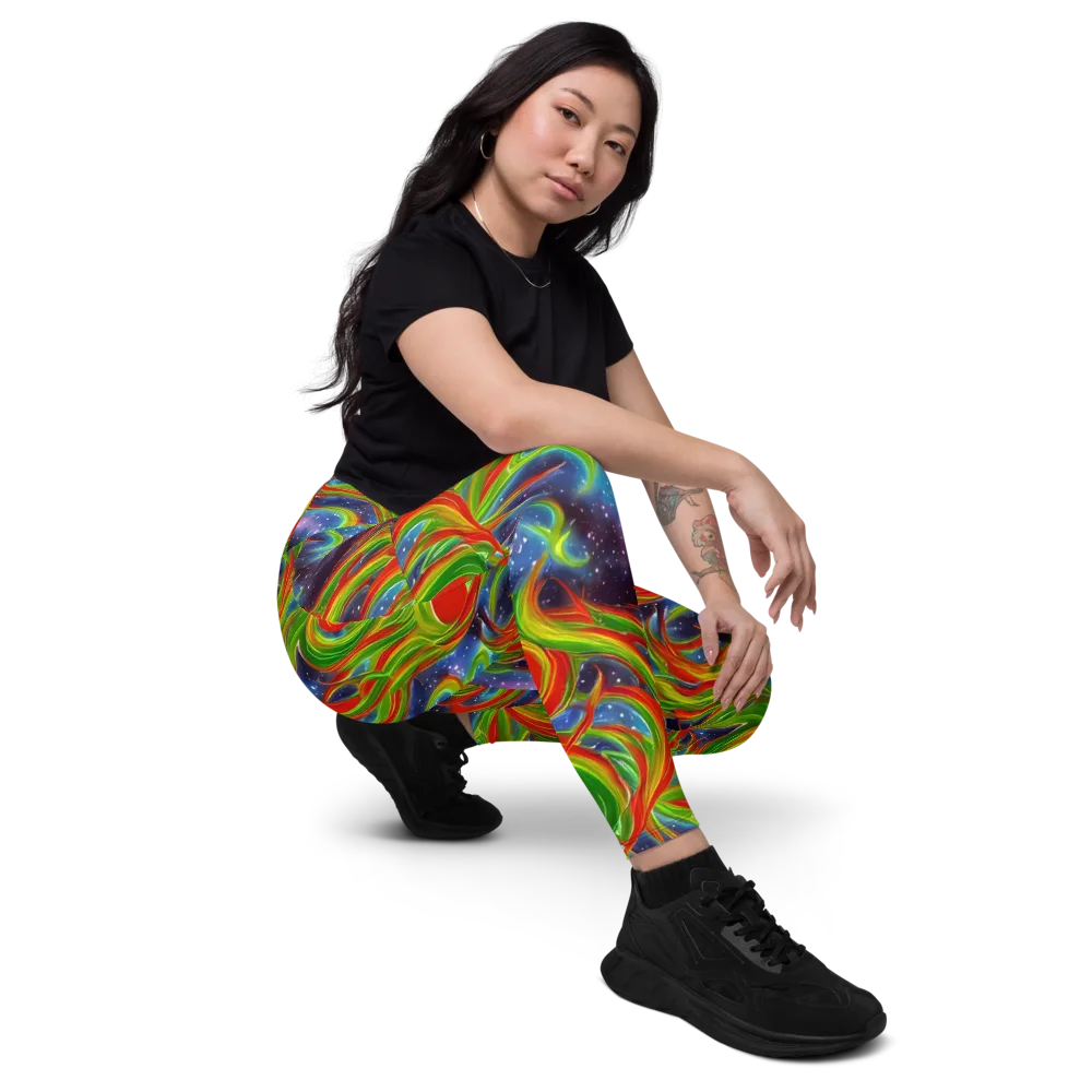 Nova Garden on Leggings with Pockets — Right Front