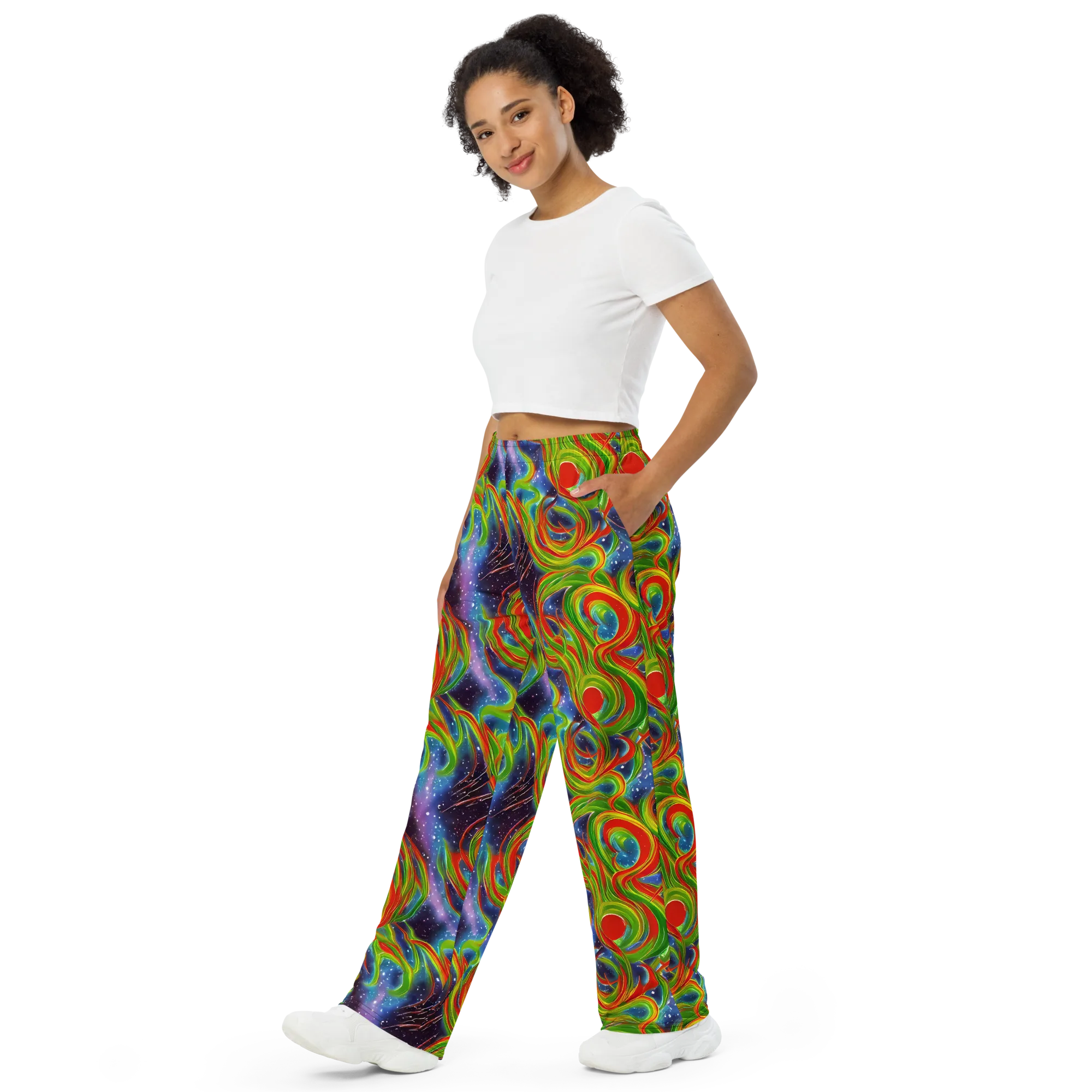 Nova Garden on Wide-Leg Pants — Left Front
