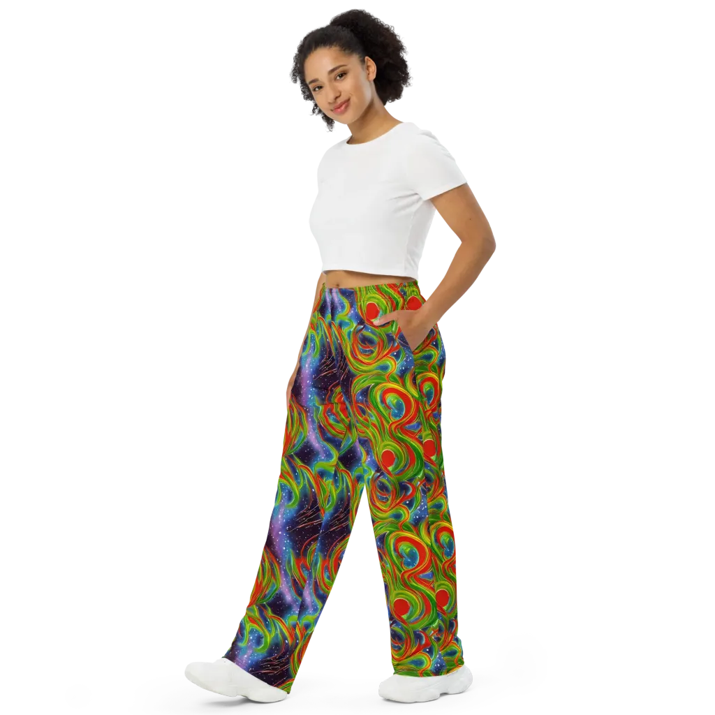 Nova Garden on Wide-Leg Pants — Left Front