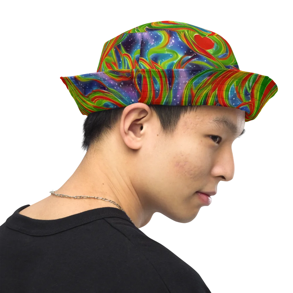 Nova Garden on Reversible Bucket Hat — Right Outside