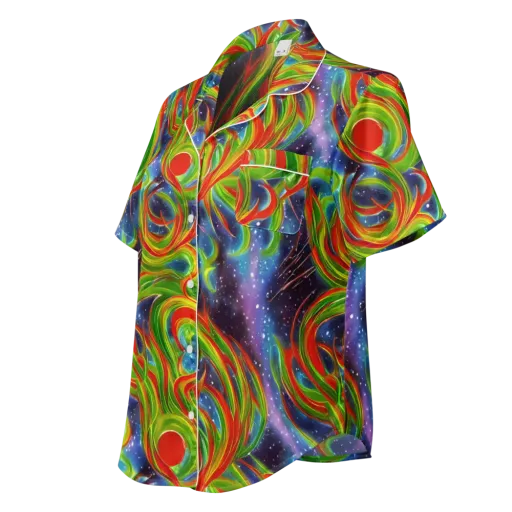 Nova Garden on a Women's Short Sleeve Pajama Top