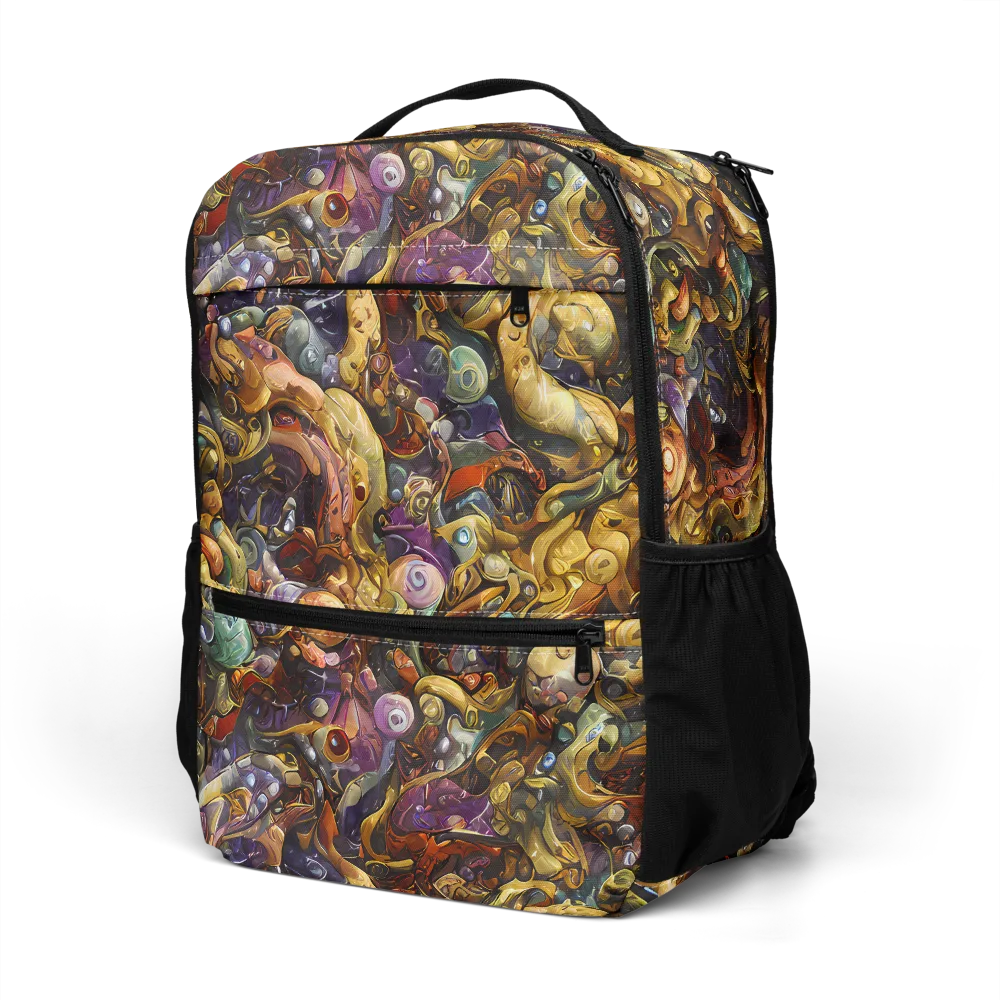 Baroque Current on Utility Backpack — Left Front