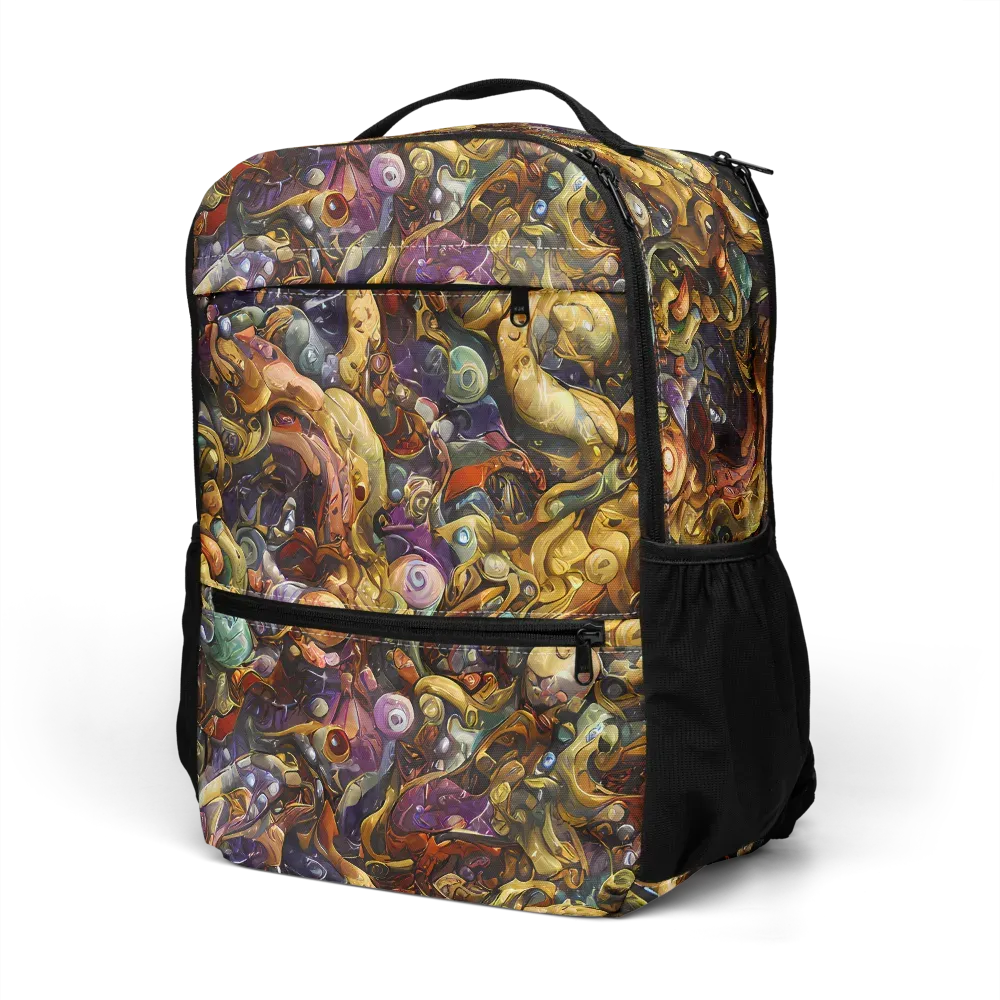 Baroque Current on Utility Backpack — Left Front