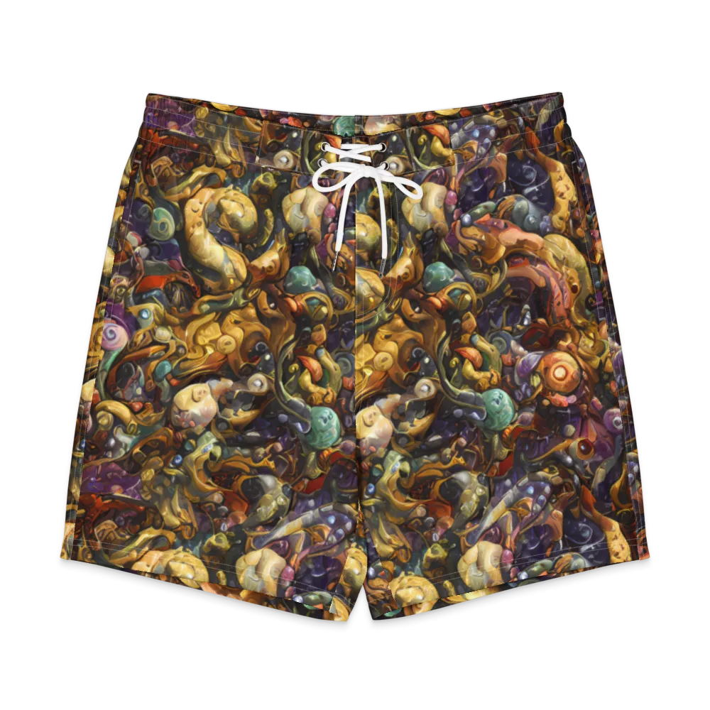 Baroque Current on Men's Board Shorts — Front