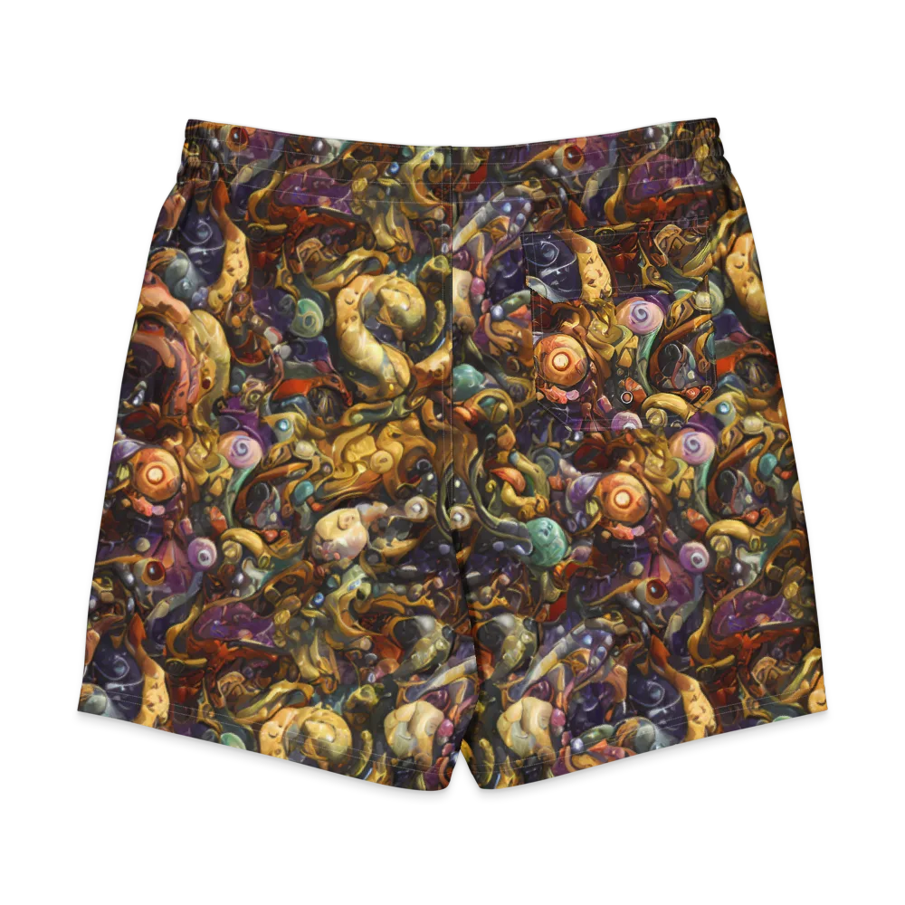 Baroque Current on Men's Board Shorts — Back